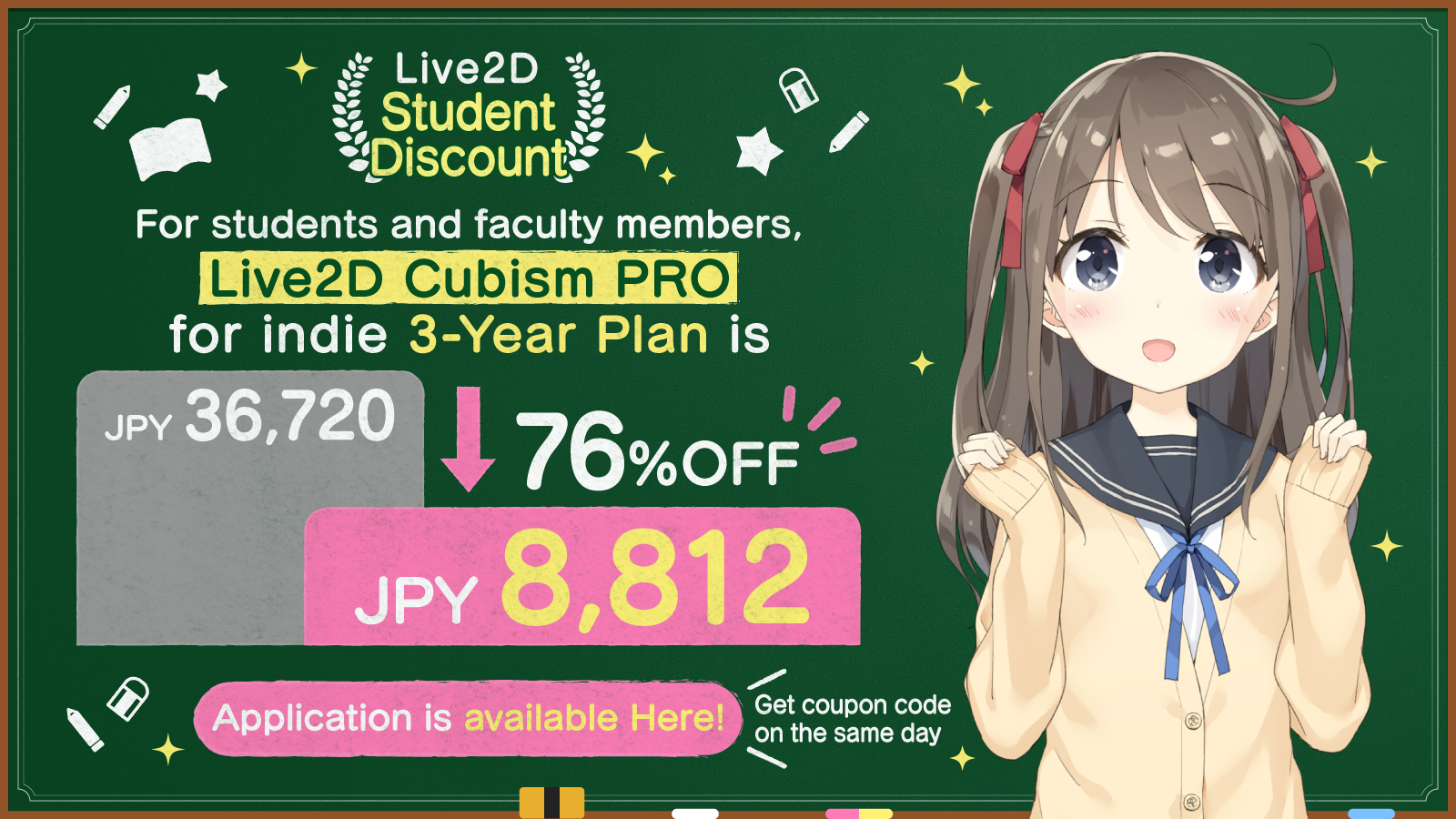 Availble only for Live2D Cubism PRO for indie 3-Year Plane